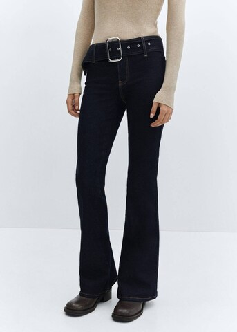 MANGO Flared Cargo Jeans 'britney' in Blue