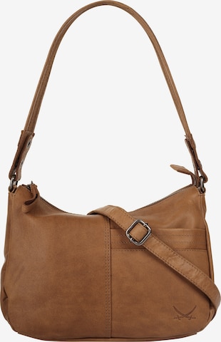Sac à bandoulière SANSIBAR en marron : devant