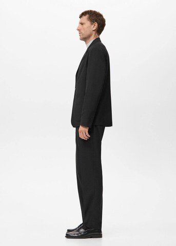 MANGO MAN Regular Pleated Pants in Black