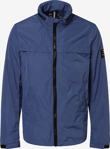 ECOALF Between-Season Jacket 'Benialf' in Blue: front