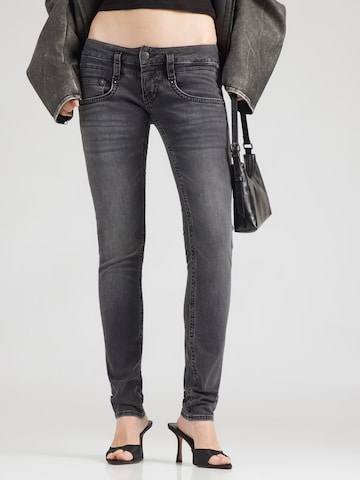 Herrlicher - Slimfit Vaquero en negro: frente