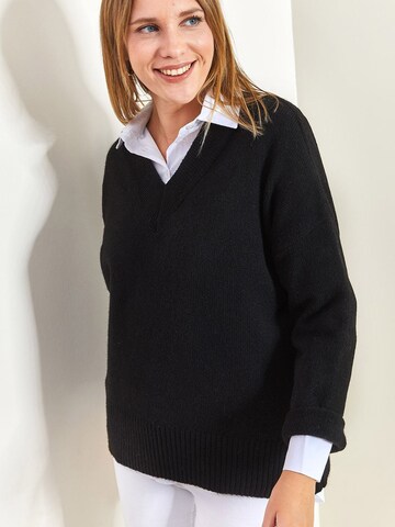 Bianco Lucci Pullover in Schwarz