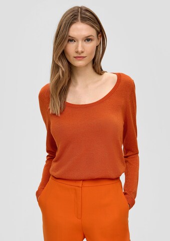 s.Oliver BLACK LABEL Sweater in Orange: front