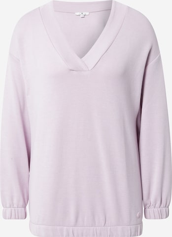 Sweat-shirt TOM TAILOR en violet : devant