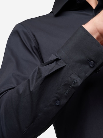 PIERRE CARDIN Slim fit Business shirt in Black