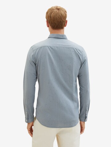 Coupe regular Chemise TOM TAILOR en bleu