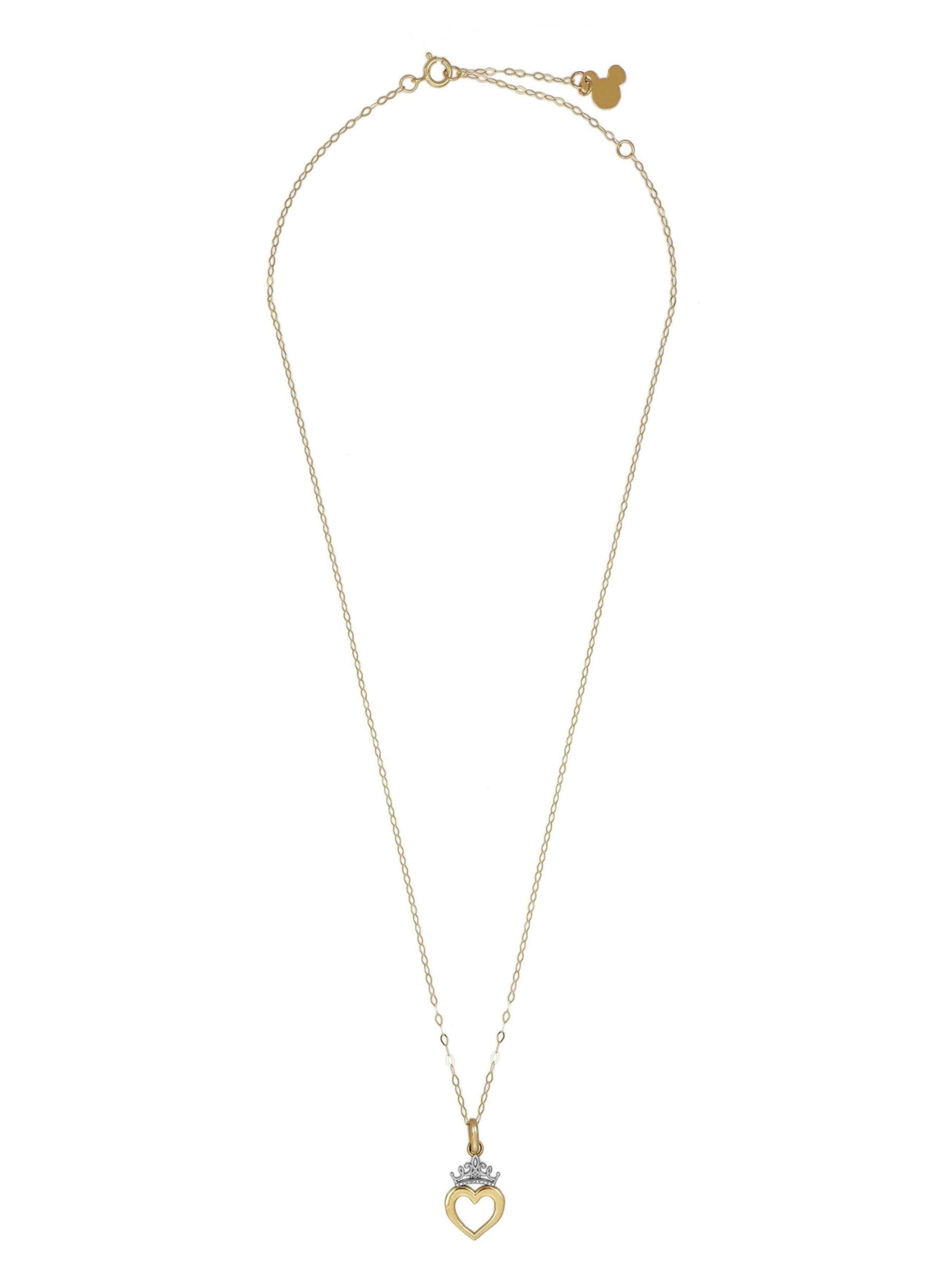 DISNEY Kette 'Halskette mit Anhänger Princess'‌‌‌‌‌‌‌‌‌‌ in Gold: Vorderseite