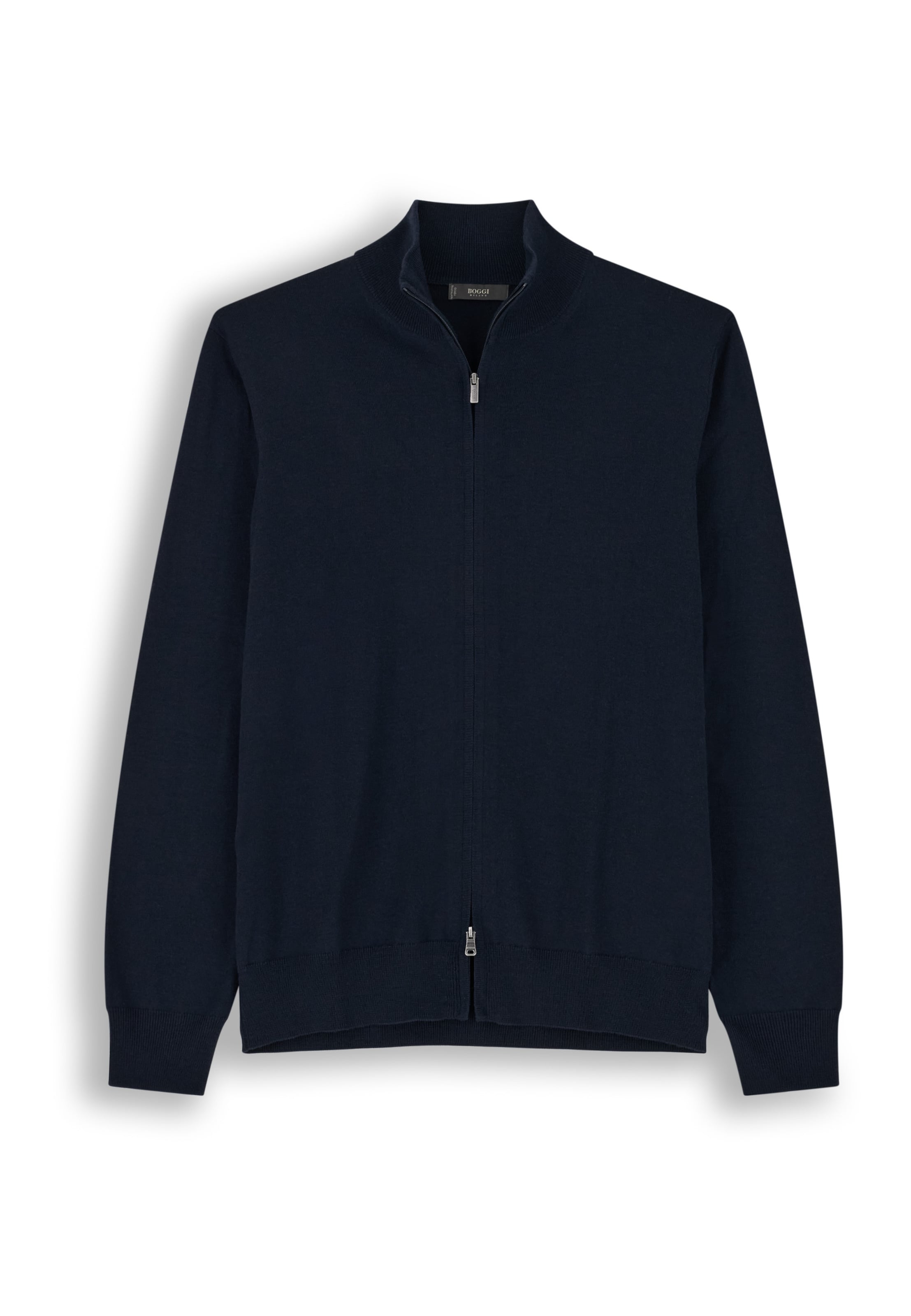 Vestes en maille Boggi Milano en bleu : devant