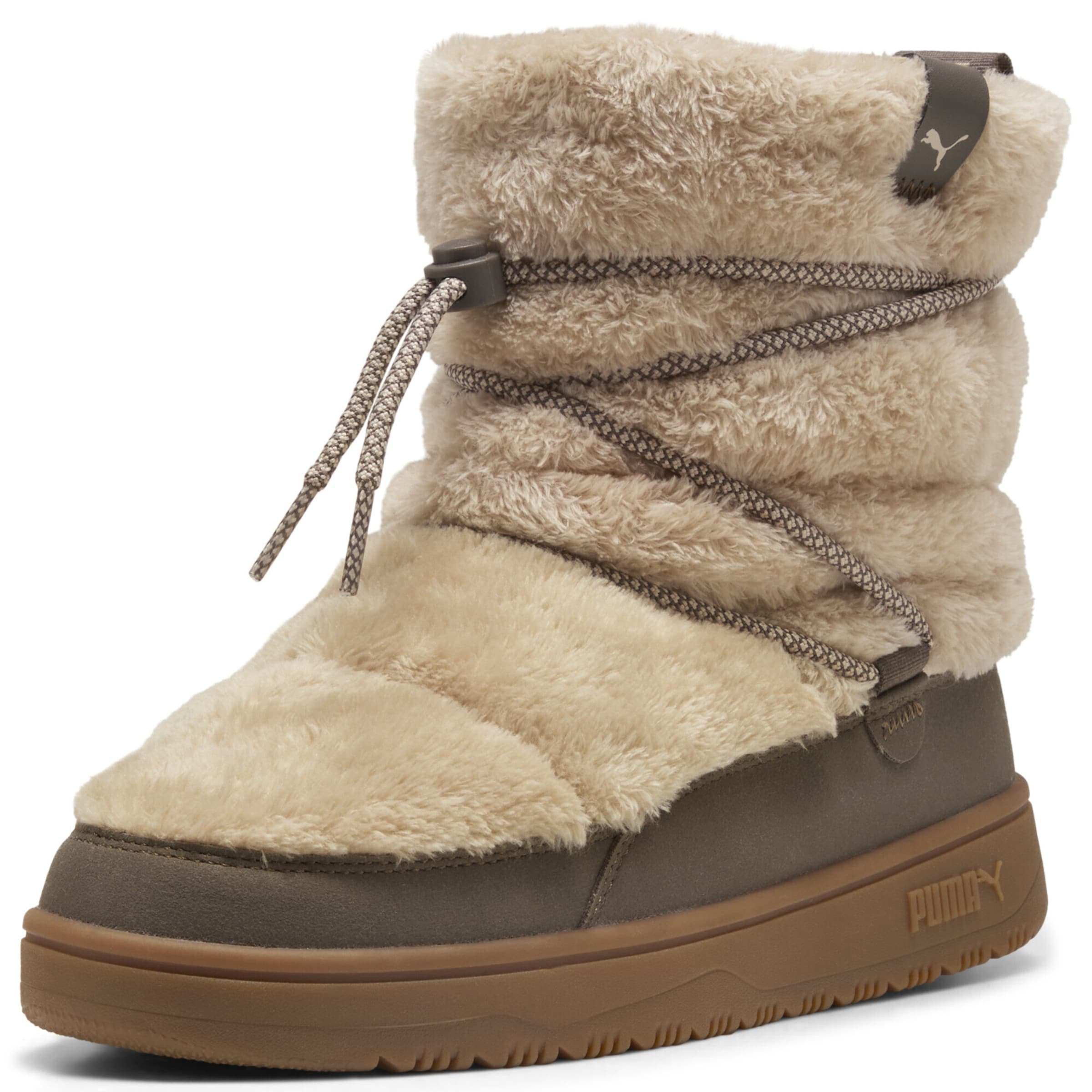 Bocanci de zăpadă 'Snowbae Suede' de la PUMA pe bej: față
