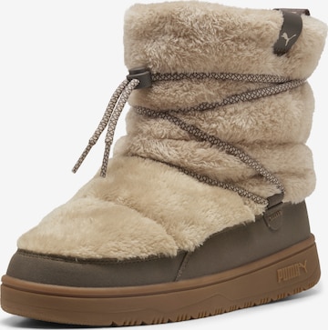 Bocanci de zăpadă 'Snowbae Suede' de la PUMA pe bej: față