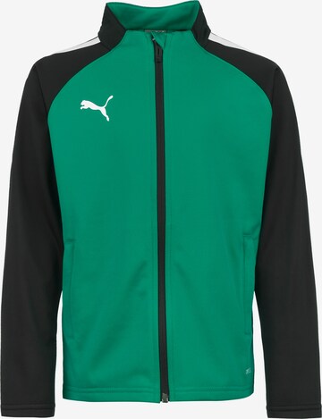 PUMA Sportjacke 'TeamLIGA' in Grün: predná strana