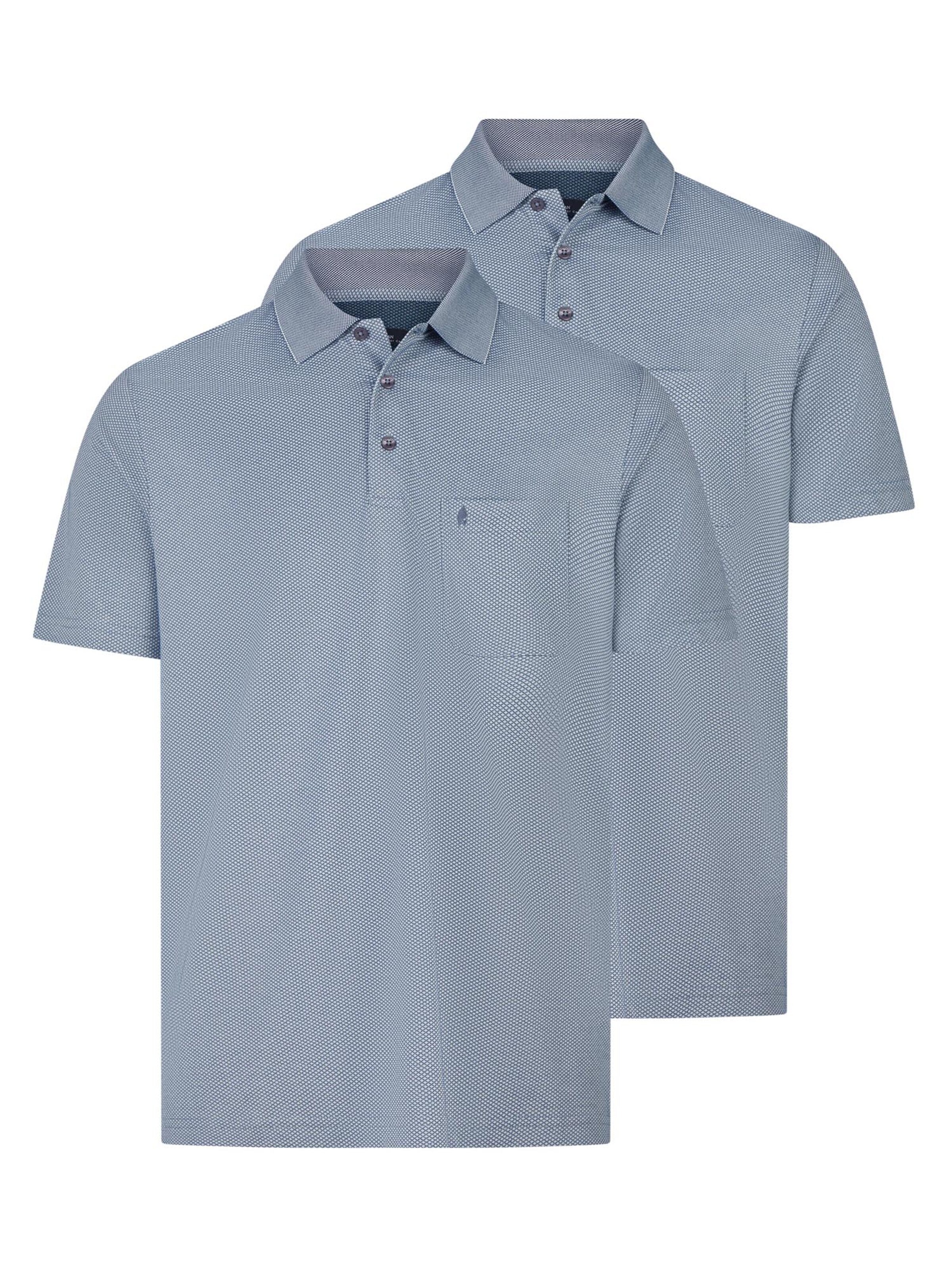 Ragman Shirt 'Basic' in Blue: front
