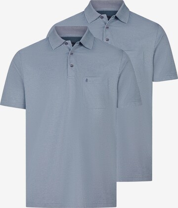 Ragman Shirt 'Basic' in Blue: front