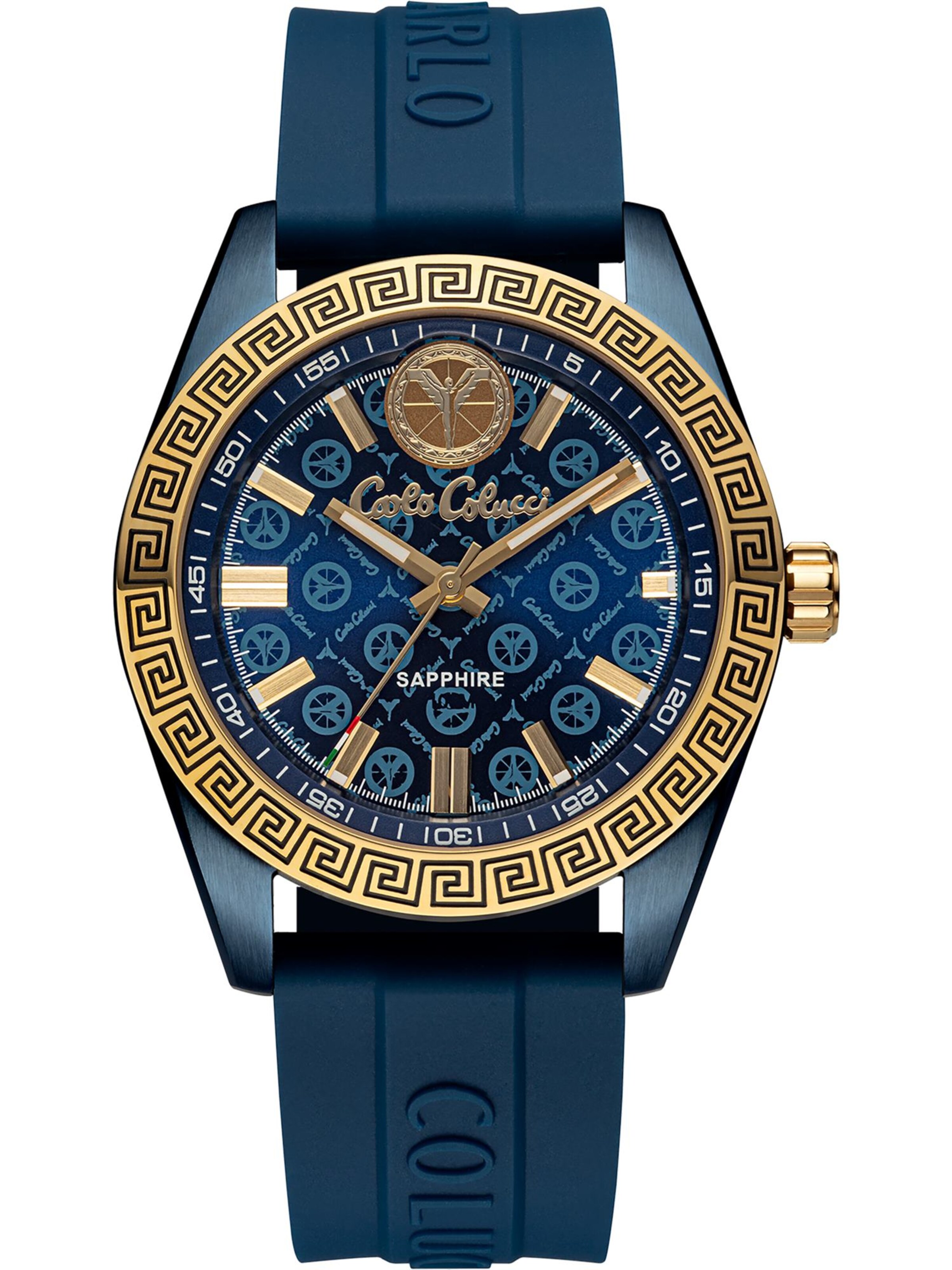 Carlo Colucci Analog Watch ' Draghi ' in Blue: front