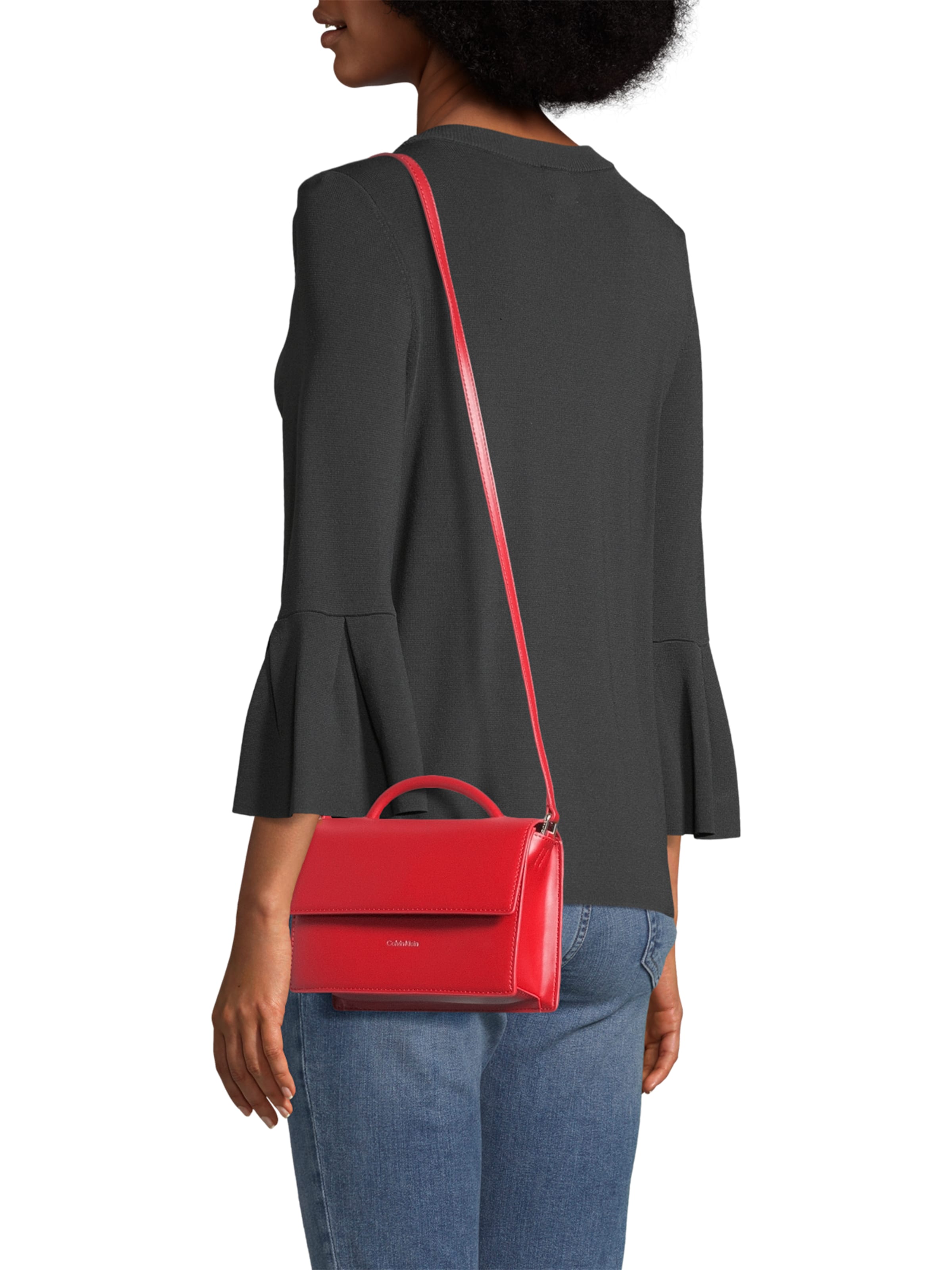 Calvin Klein Käsilaukku 'Linn' värissä punainen: etupuoli