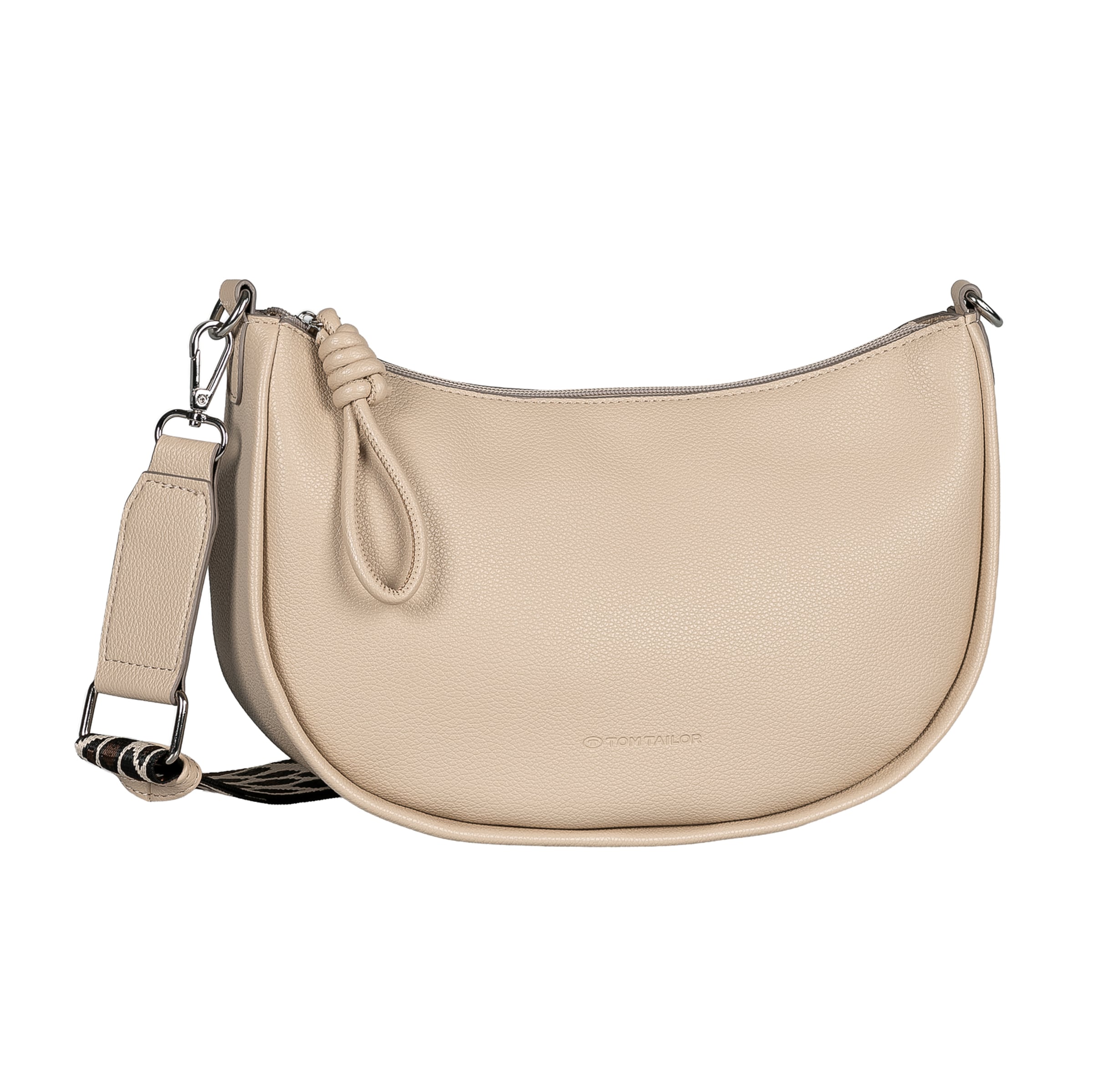 TOM TAILOR Crossbody Bag in Beige: front