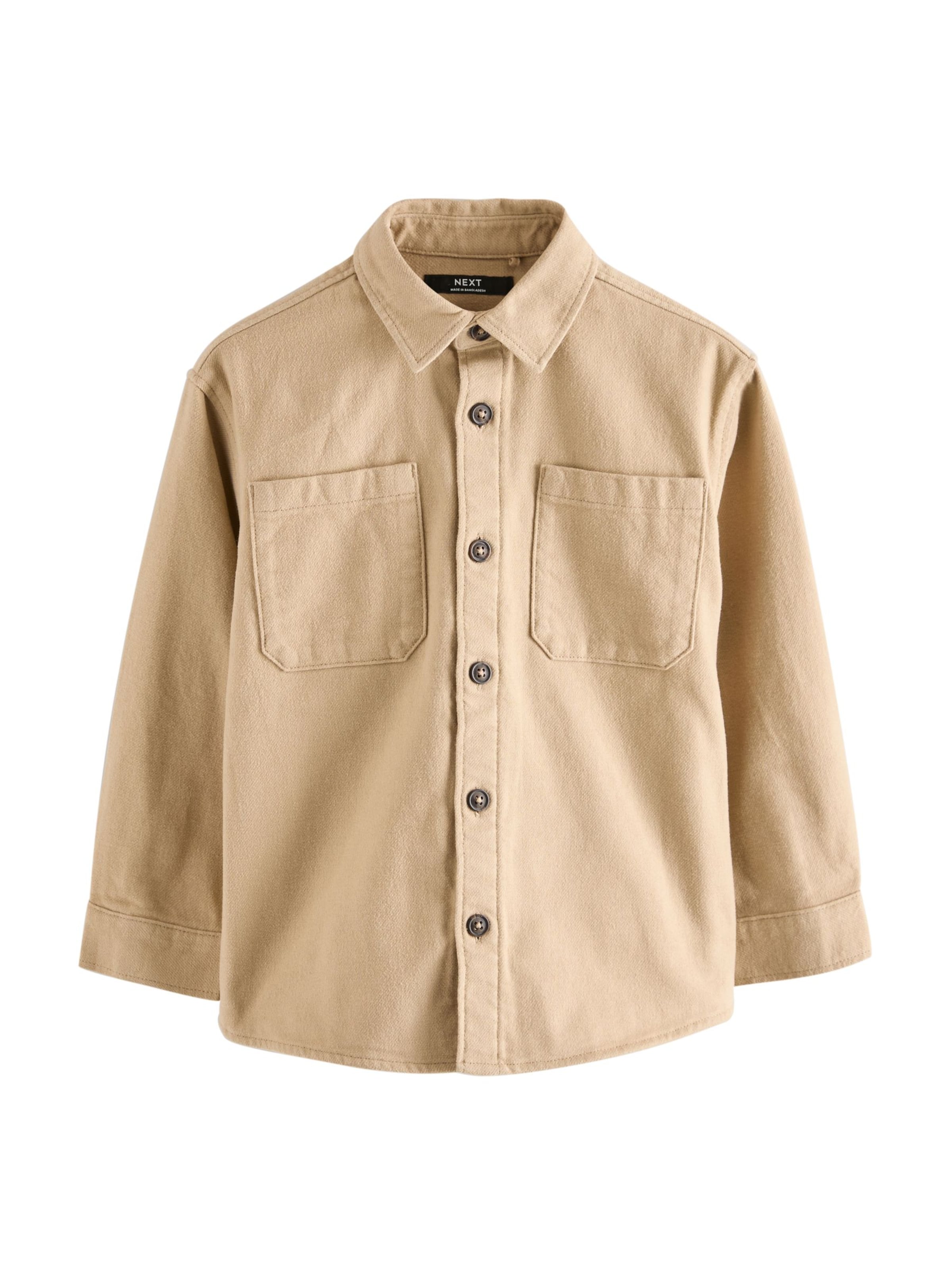 Next Средняя посадка Рубашка в Бежевый: спереди