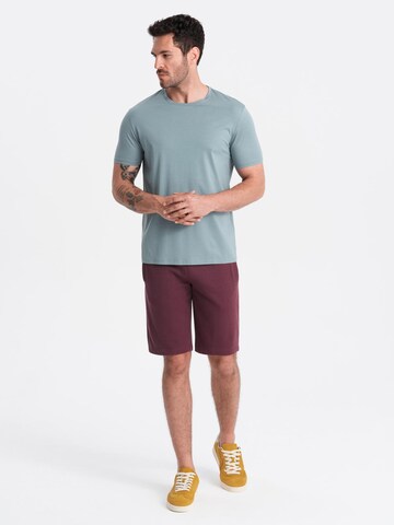 Regular Pantalon Ombre en rouge
