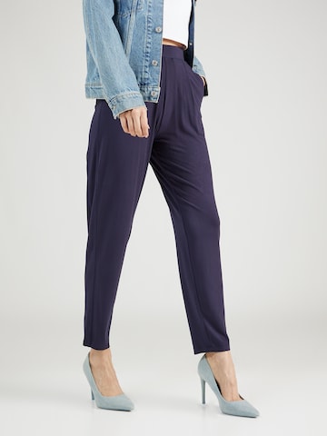 Tapered Pantaloni con pieghe di Marks & Spencer in blu: frontale