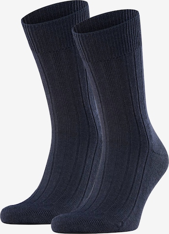 FALKE Athletic Socks in Blue: front