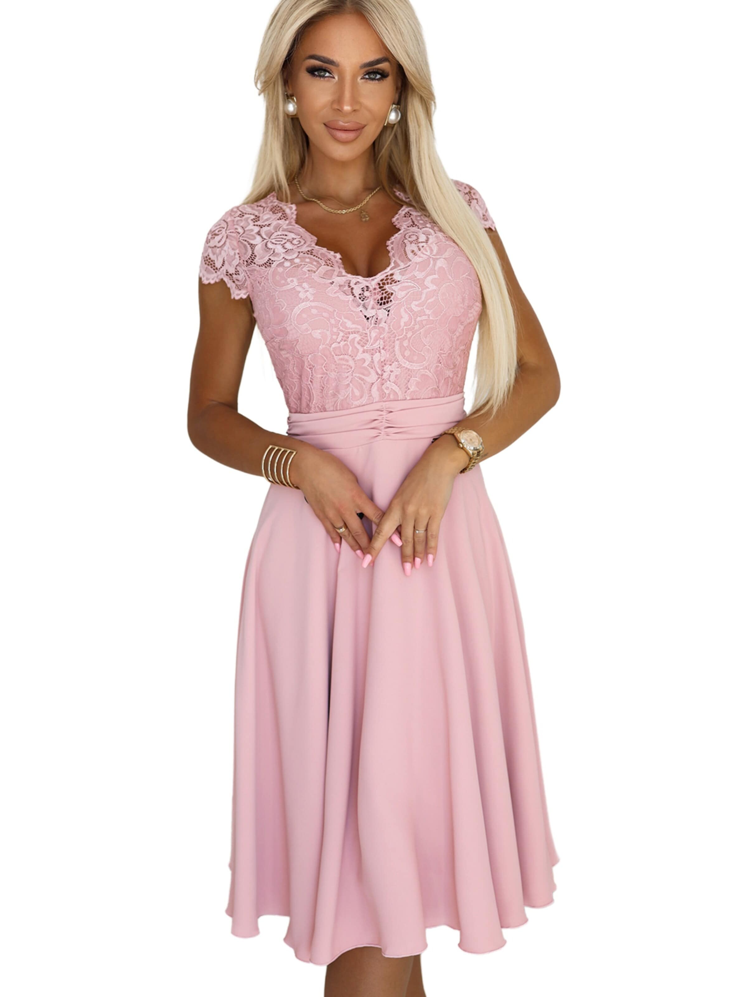 amorubi.com Evening Dress in Pink: front