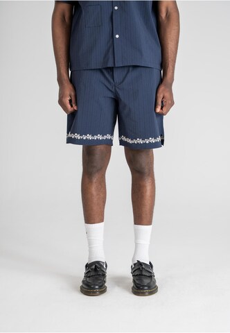 Prohibited Regular Pants 'SC' in Blue: front