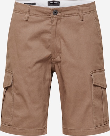 Pantalon cargo 'JOE' JACK & JONES en marron : devant