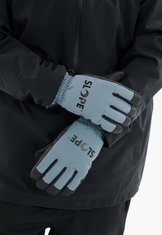 SLOPE Full finger gloves 'Finnick' in Blue