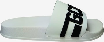 GCDS - Zapatos abiertos en blanco: frente