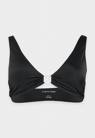 Triangle Hauts de bikini Calvin Klein Underwear en noir : devant
