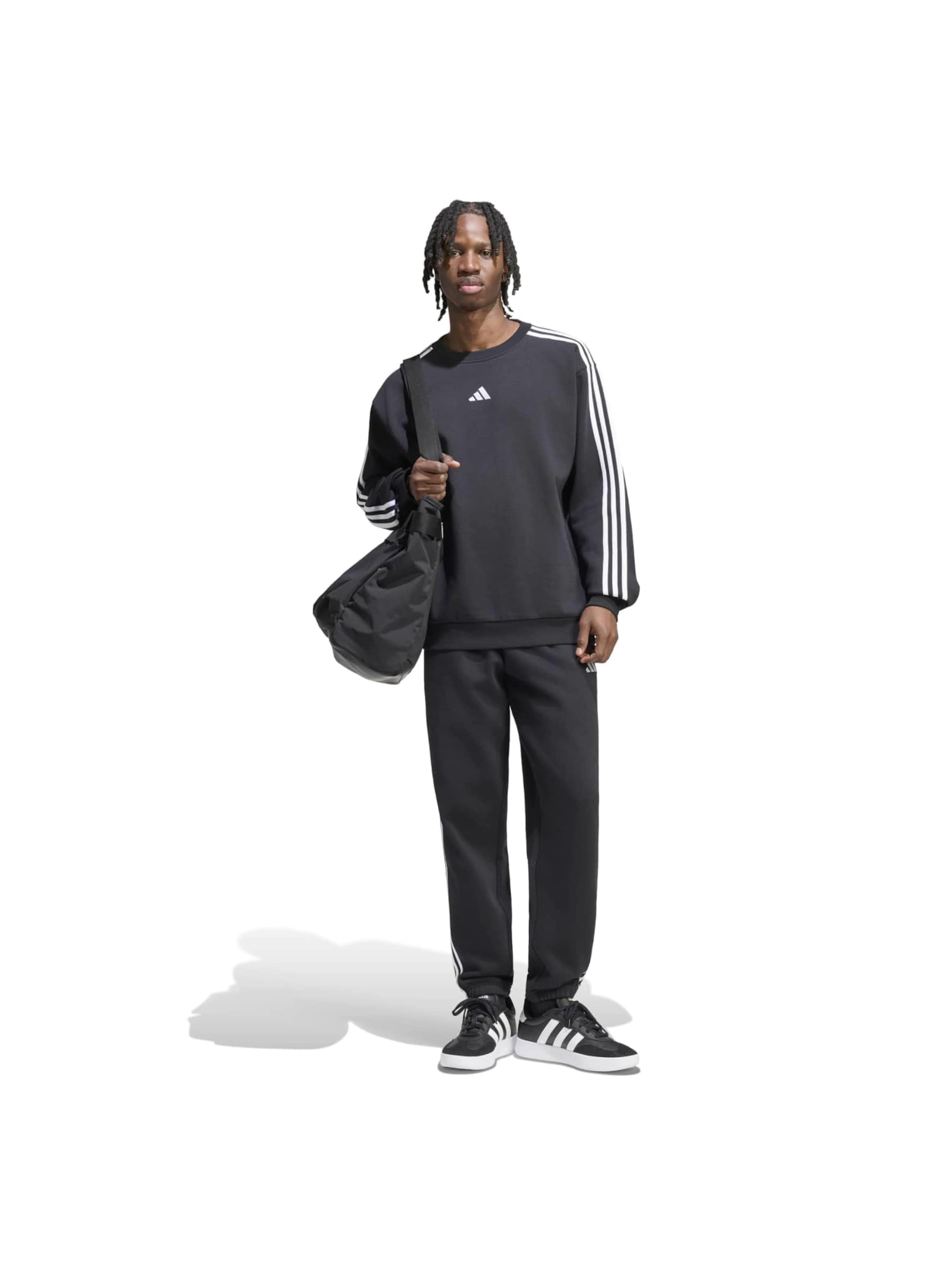 Tapered Pantaloni sport de la ADIDAS SPORTSWEAR pe negru