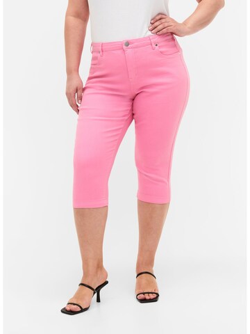 Skinny Jeans di Zizzi in rosa