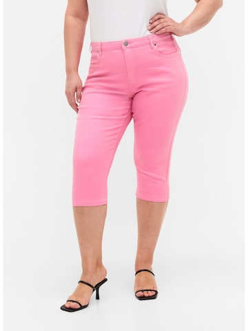 Zizzi Skinny Jeans i pink