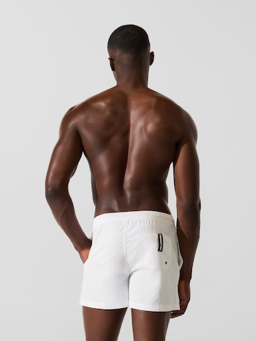 Karl Lagerfeld Σορτσάκι-μαγιό σε λευκό