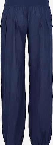 malito more than fashion Harem Pants in Blue: front
