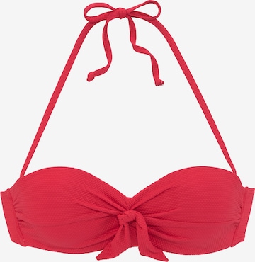 LASCANA - Top de bikini en rojo: frente