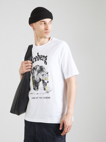 ICEBERG - Camiseta en blanco: frente