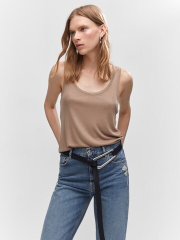 MANGO Top 'BOBAR' in Braun: Vorderseite