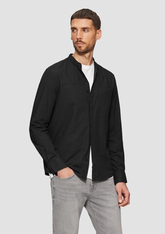 Coupe regular Chemise s.Oliver en noir : devant