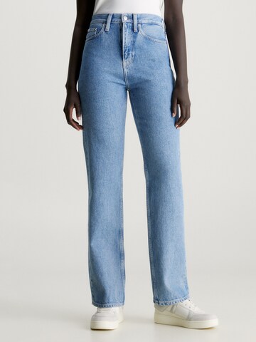 Calvin Klein Jeans Szabványos Farmer 'HIGH RISE STRAIGHT' - kék: elől