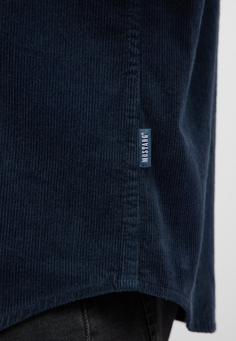 MUSTANG Regular fit Button Up Shirt ' Iowa ' in Blue
