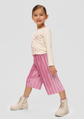 évasé Pantalon s.Oliver en rose : devant