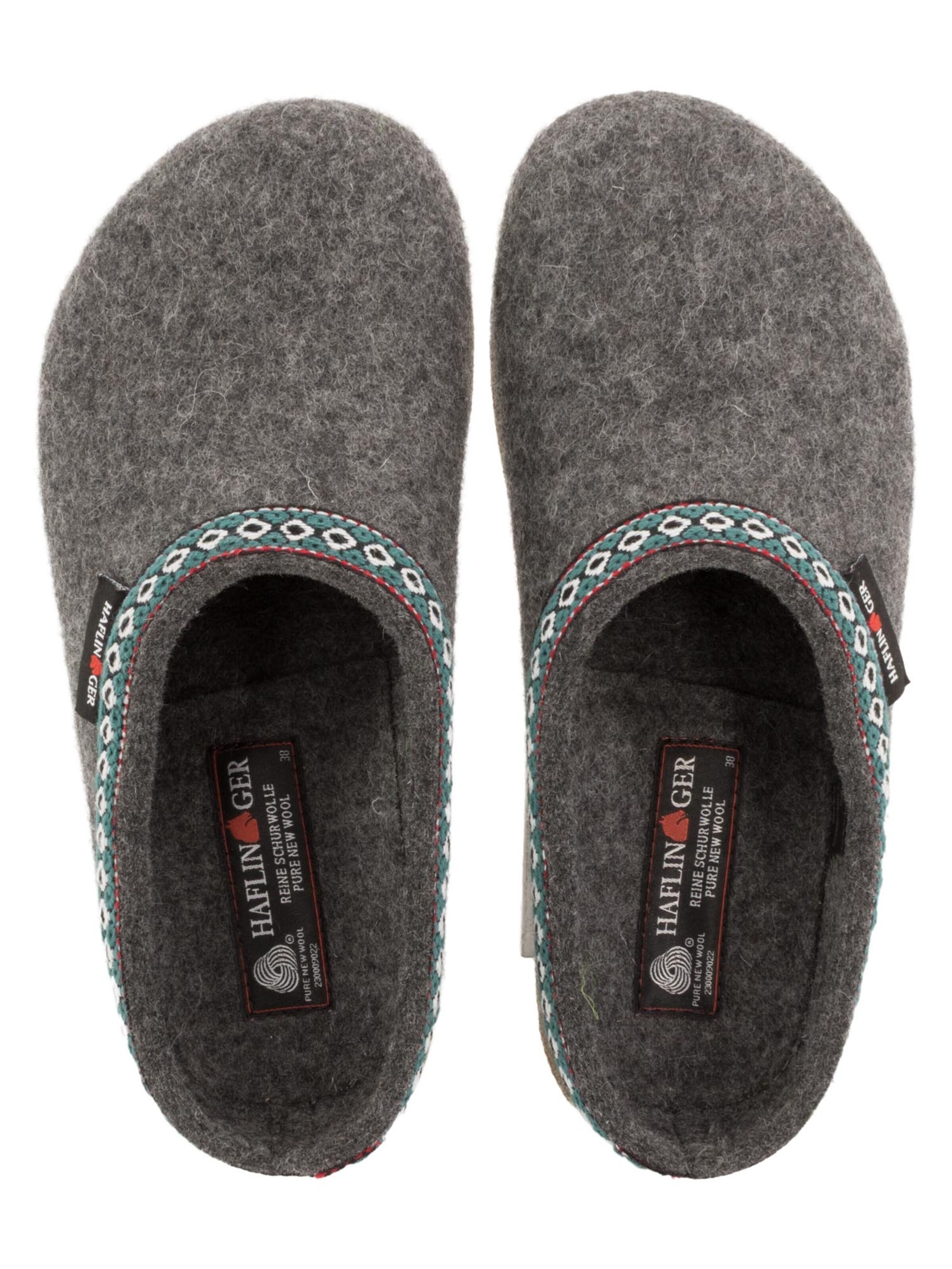 HAFLINGER Clogs 'Franzl' in Grijs