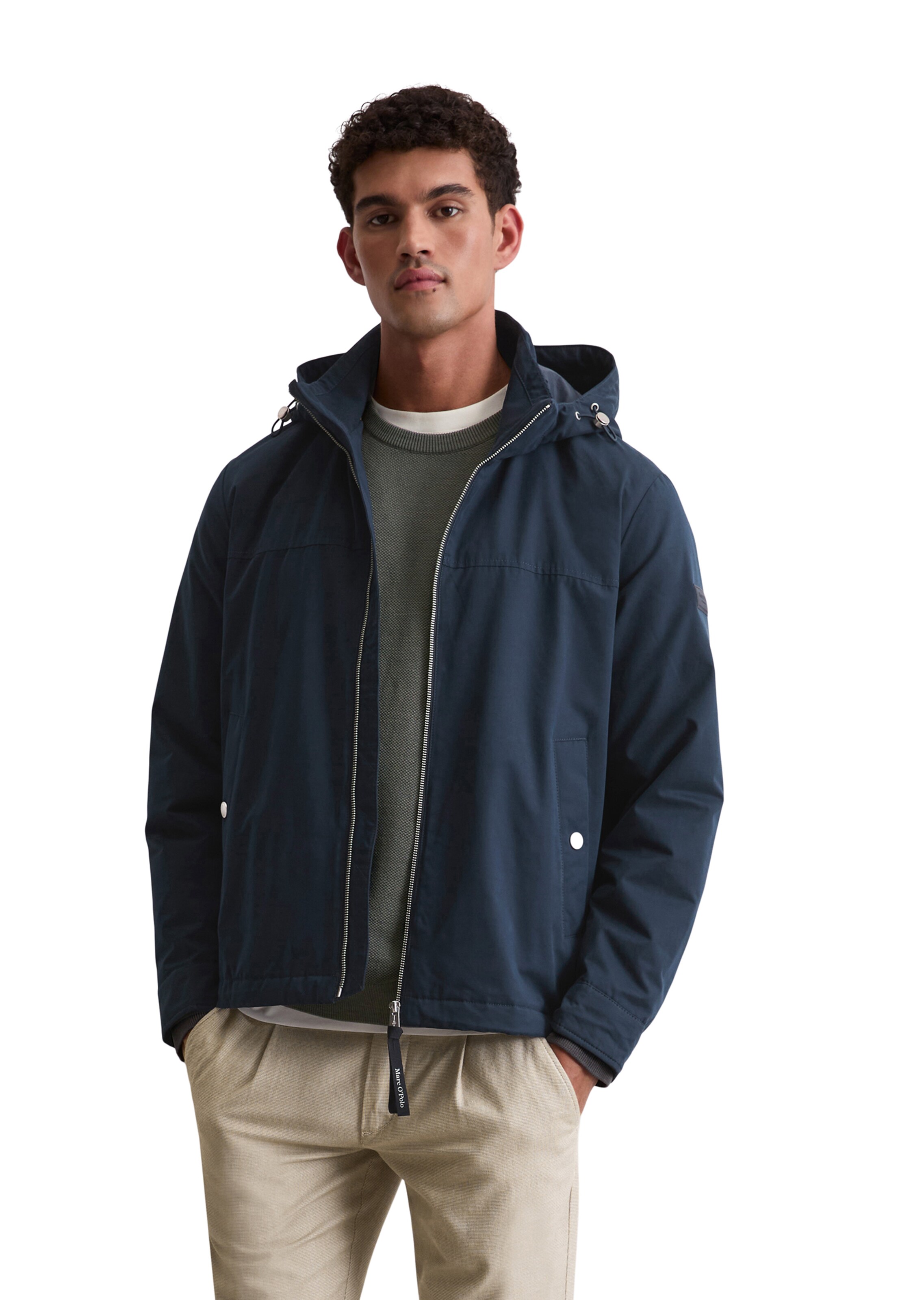 Marc O'Polo Between-Season Jacket in Blue: front
