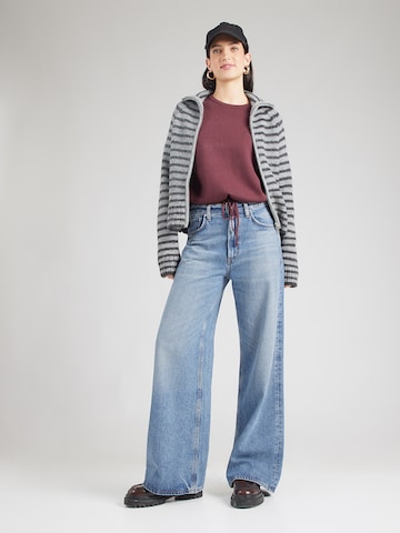 ONLY Пуловер 'ONLSITERI' в червено