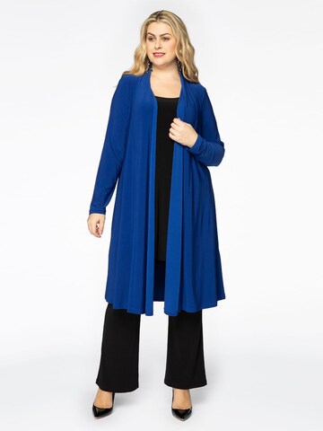 YOEK Gebreid vest 'DOLCE' in Blauw