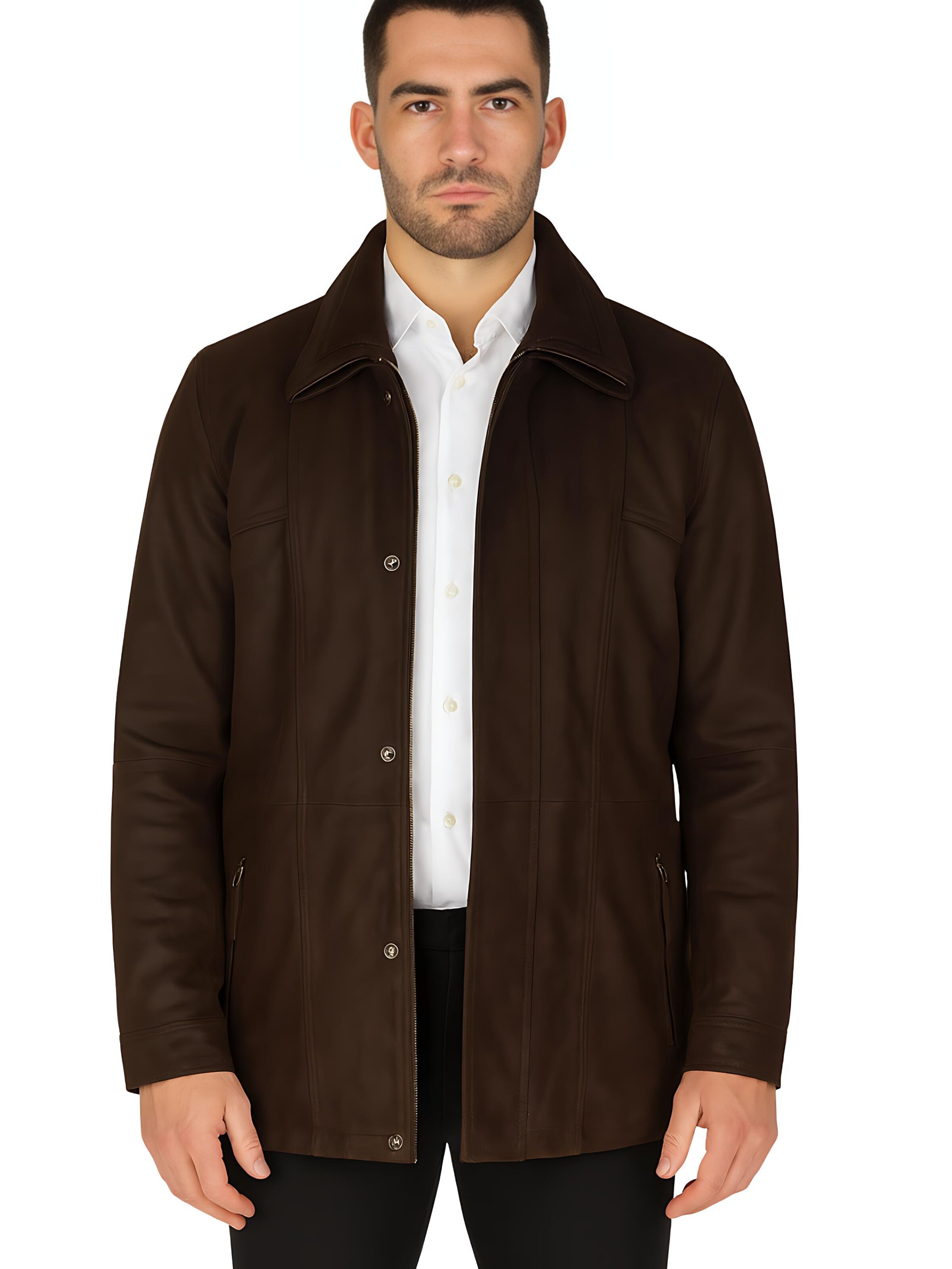 Veste d’hiver 'BUFF FLEX PARKA 2 IN 1' CYCAS D'OR en marron : devant