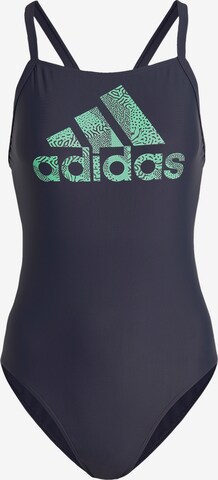 ADIDAS SPORTSWEAR Sportovní plavky 'Big Logo' – modrá: přední strana