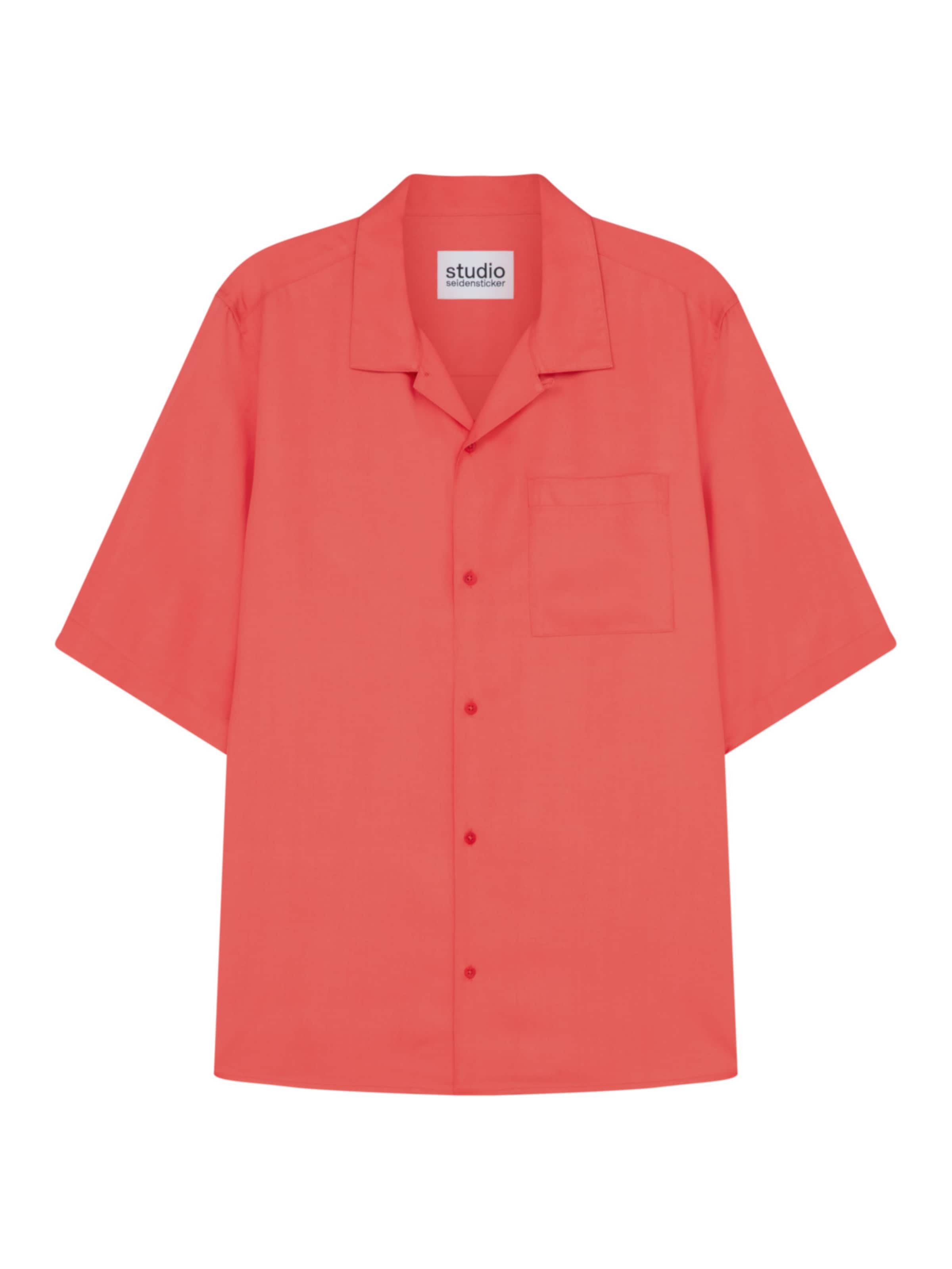 Studio Seidensticker Regular fit Overhemd in Roze: voorkant