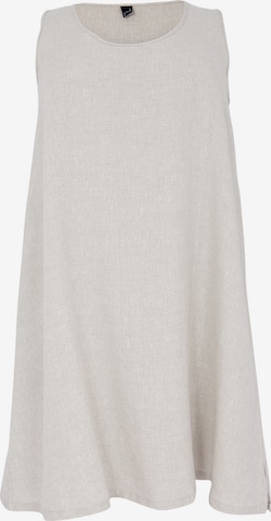 Yoek Dress in Beige: front